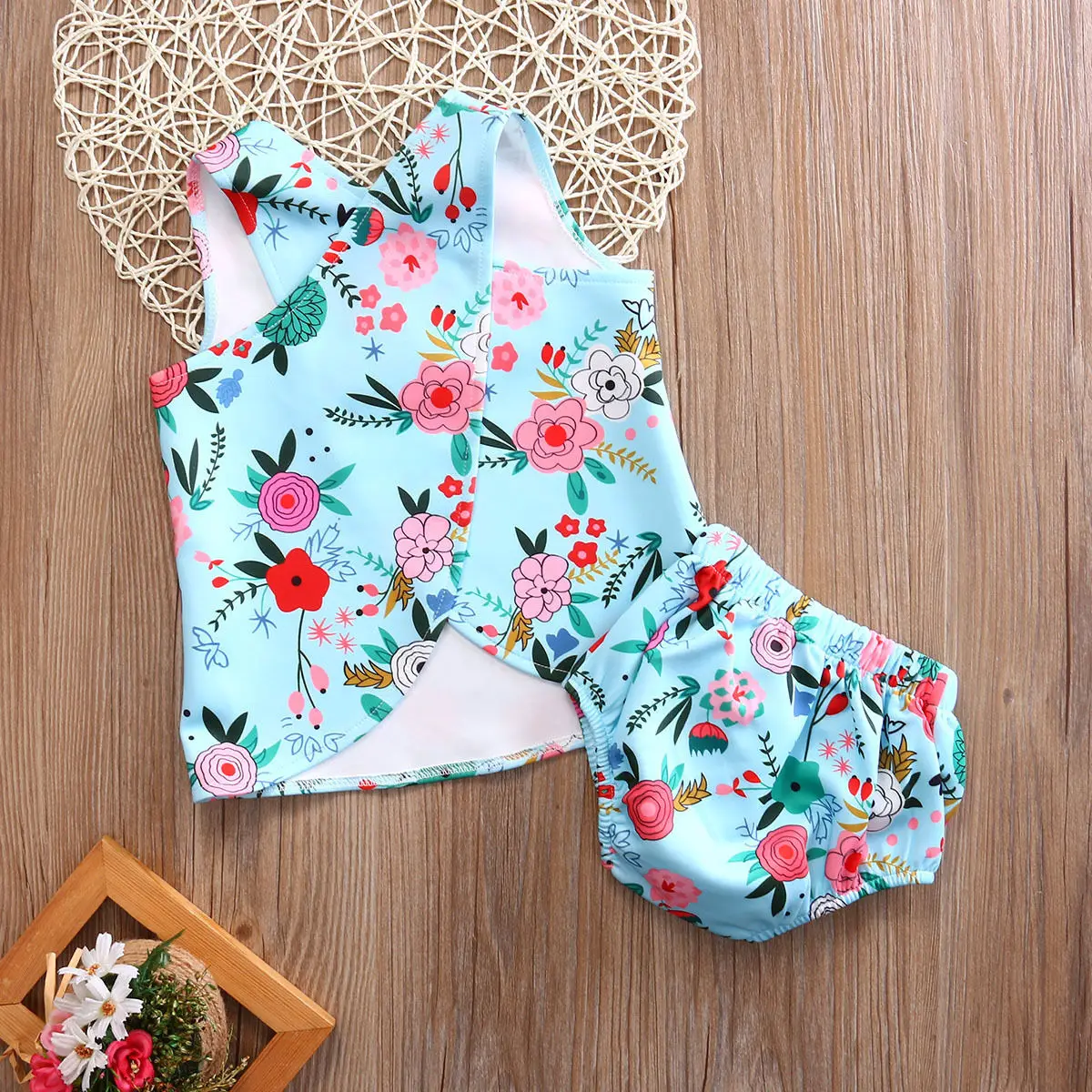 Emmababy/комплект из 2 предметов Одежда для новорожденных девочек летние топы без