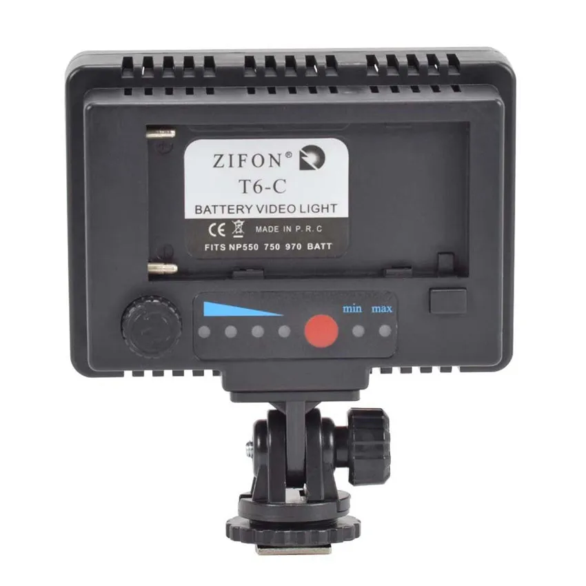 T6-C светодиодный светильник для видеостудии 3200 K/5600 K с регулируемой яркостью для камеры видеокамеры, панель лампы 1300lm для Canon Nikon sony DSLR