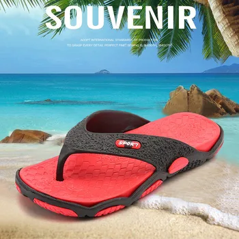 

2019 Hot Sale 1Pair Men Casual Shoes Beach Flip Flop Sandals Slippers for Indoor Outdoor 19ing