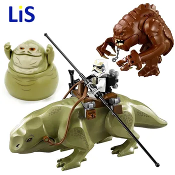 

Single Sale Rancor Star Wars Block Building Blocks Starwars Set Models Cartoon Toys For Children Dewback Figure Jabba Model