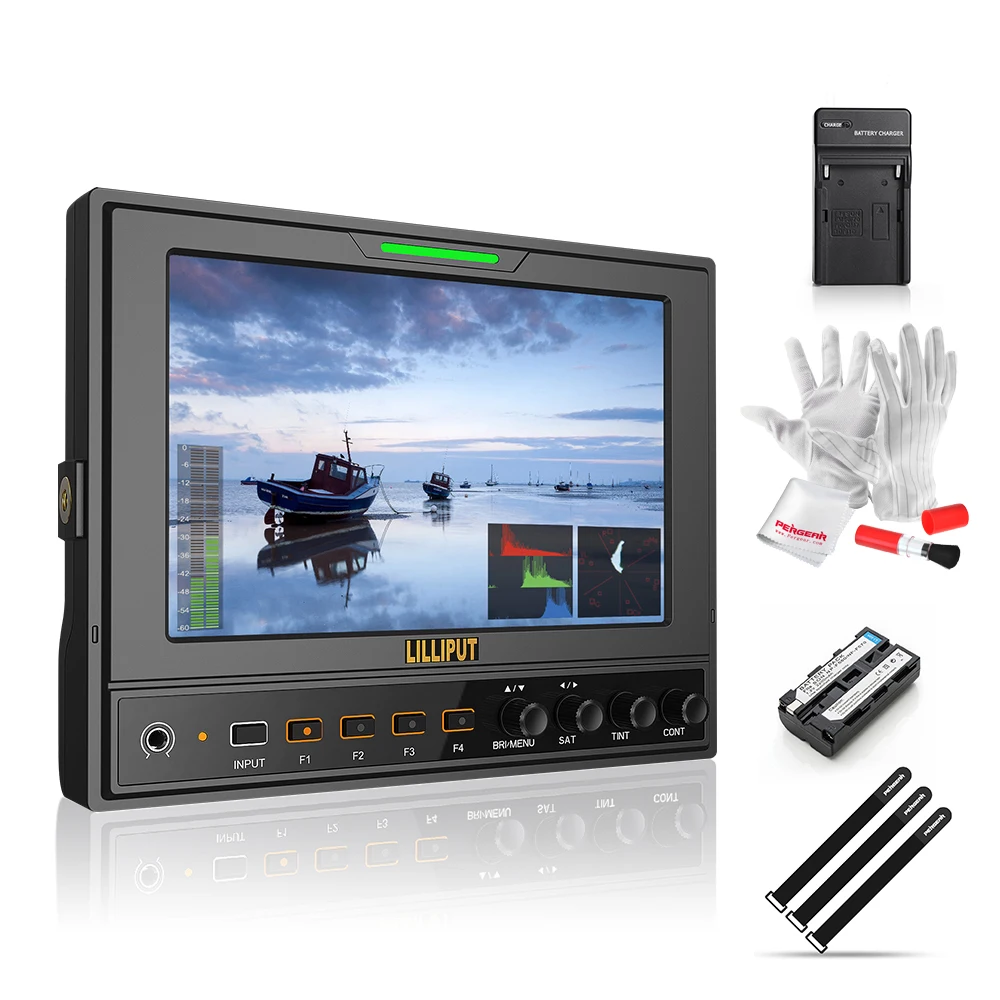 

Lilliput 662/S 7" IPS 1280*800 HD Camera Field Monitor HD-SDI Input and Output+Battery and Charger+Sunshade Cover+Shoe Mount