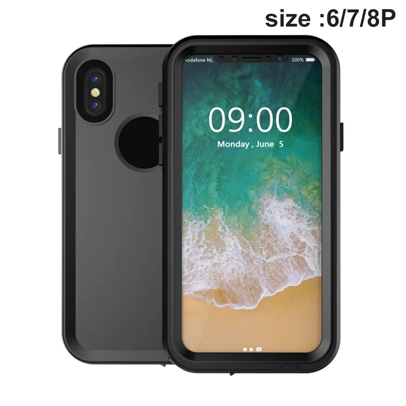 for iPhone 6 7 8P Водонепроницаемый чехол для дайвинга противоударный полный Чехол для iPhone X/XS samsung Note 9 8 JLRJ88 - Цвет: for iPhone 6 7 8P