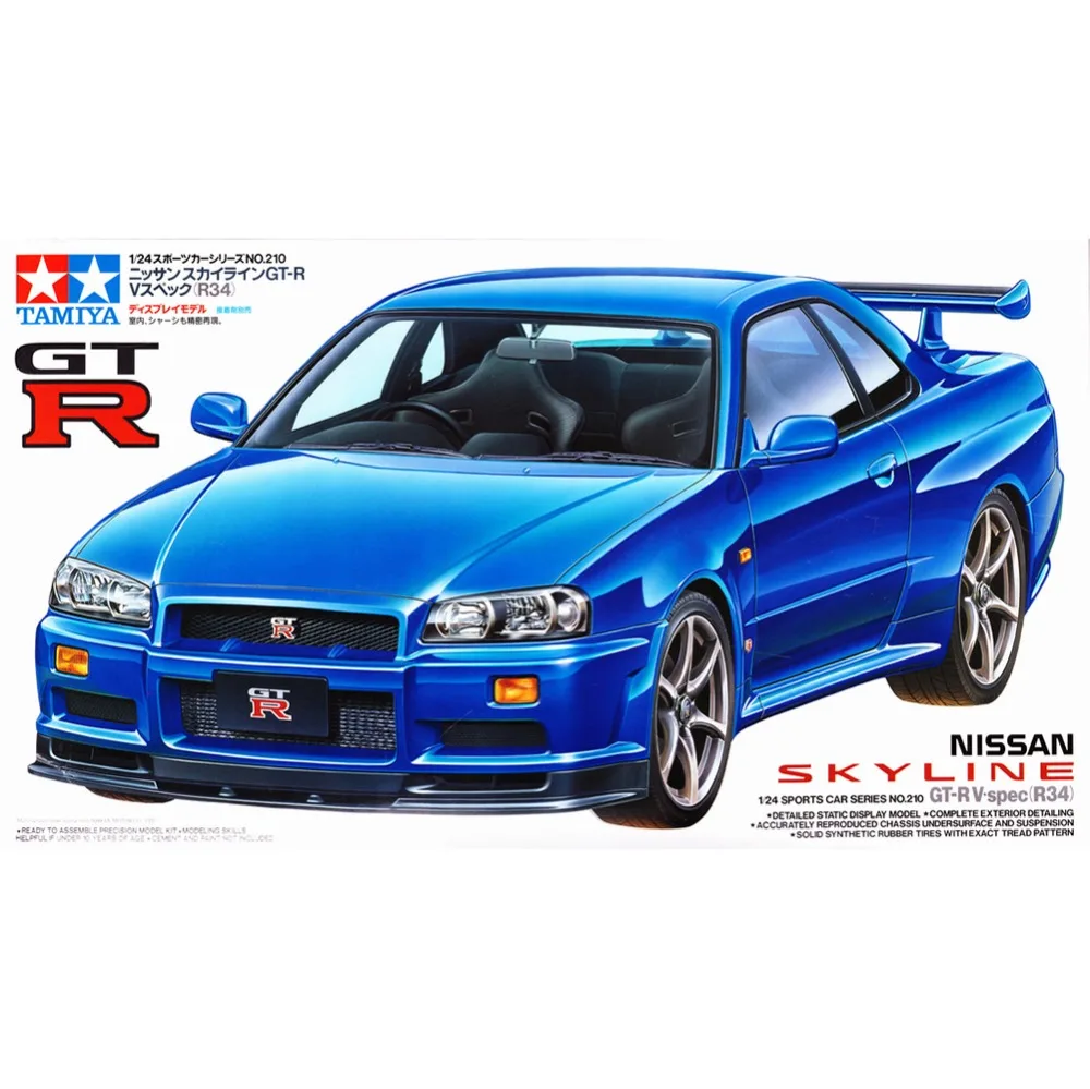 1/24 TAMIYA 24210 NISSAN SKYLINE GTR R34 модель хобби