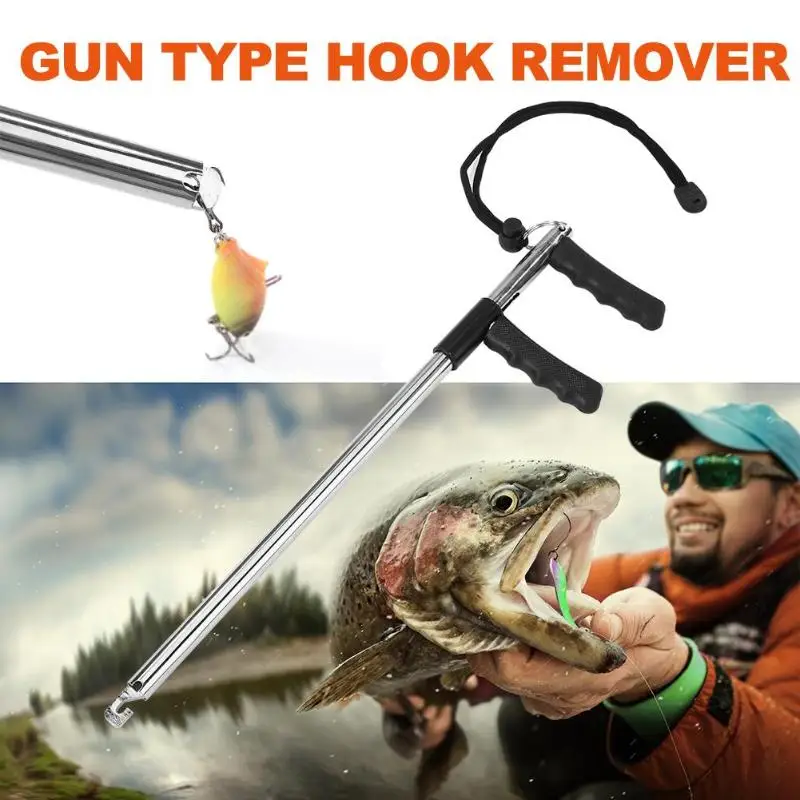 

Portable Aluminum Tube Hook Detacher Lightweight F-typeFishing Lure Remover Fish Hook Out Extractor Decoupling Device