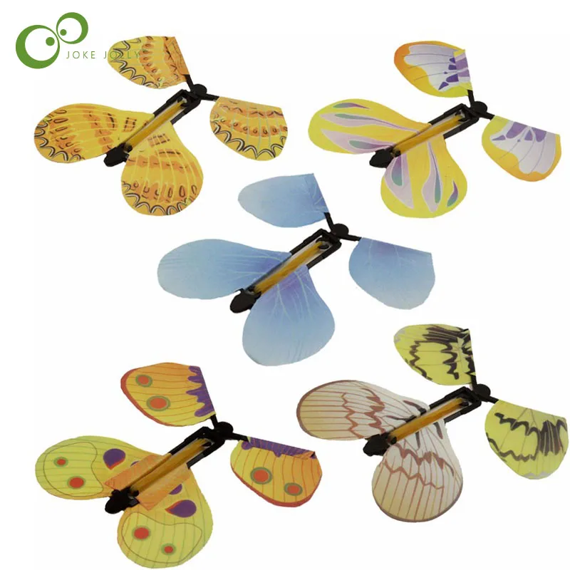 

5pcs/lot Magic Toys Hand Transformation Fly Butterfly Magic Tricks Props Funny Novelty Surprise Prank Joke Mystical Fun WYQ