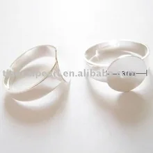 Регулируемая 18 мм Кольцевая основа пустой с 8 мм подушечкой ювелирных изделий Аксессуары элементы крепления компонентов