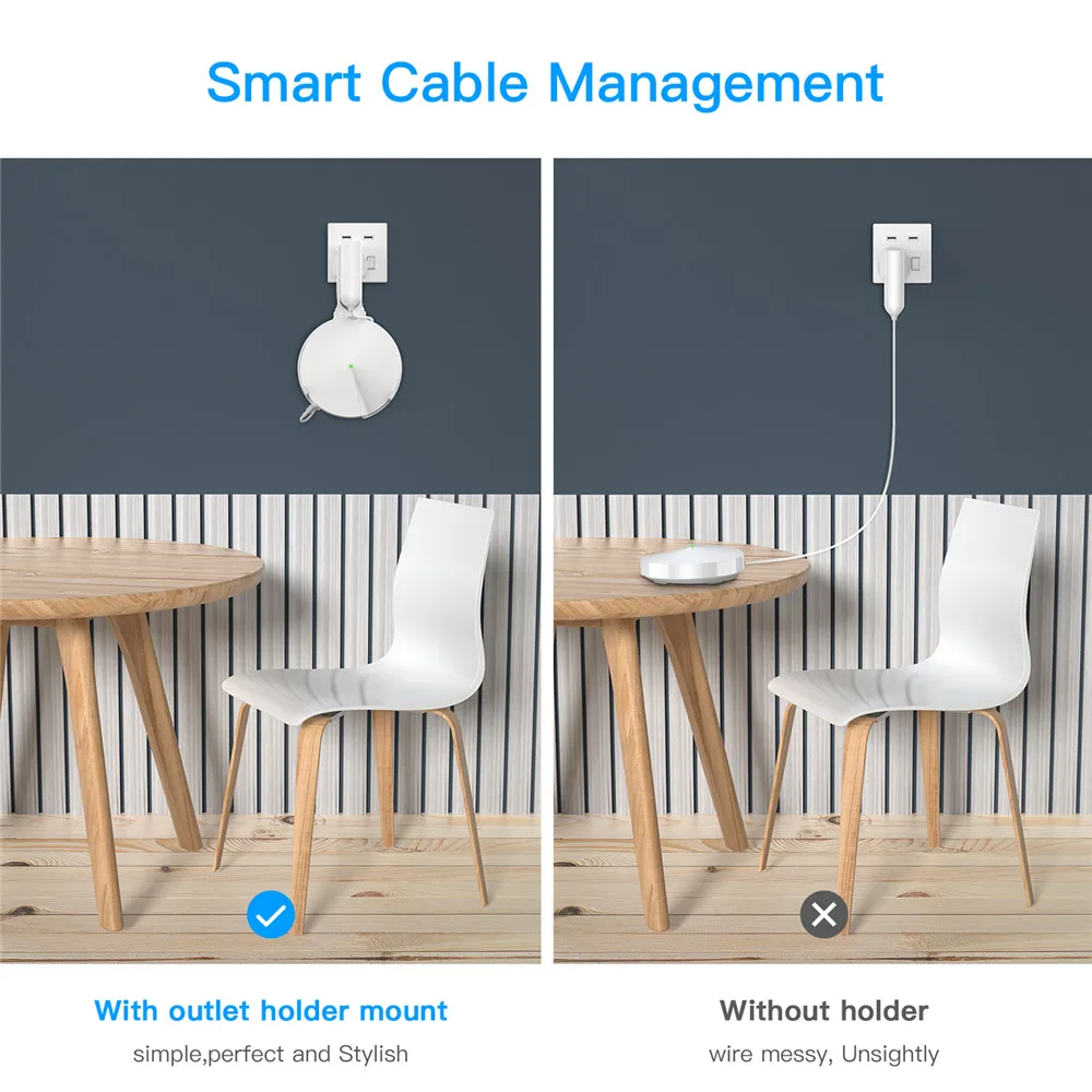 Suporte de Parede Compatível com Tp-link Sistema de Rede Montagem na Parede Deco Plus Wi-fi Roteador Prateleira m9 - Image 6