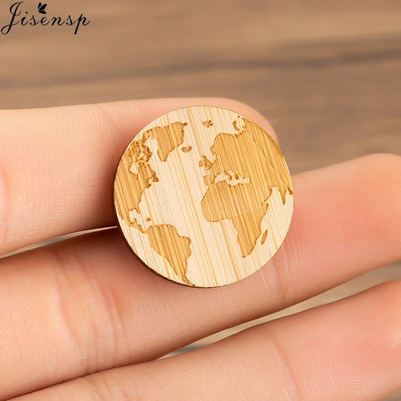 

Jisensp Novelty World Travel Earth Map Pins Brooches Wanderlust Badge Brooch Lapel Pin Jeans Shirt Gothic Jewelry Women Gift