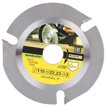 Высокоуглеродистая сталь 115*22 мм Универсальный 3 зуба циркулярная пила шлифовальный станок бензопила диск для резки древесины Пила диск с твердосплавным наконечником