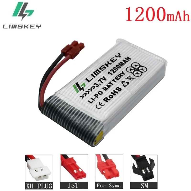 1200 мАч 3,7 в lipo Батарея для SYMA X5 X5S X5C X5SC X5SH X5SW M18 H5P HQ898B HQ859B H11D H11C T64 T04 T05 F28 F29 T56 T57 Батарея