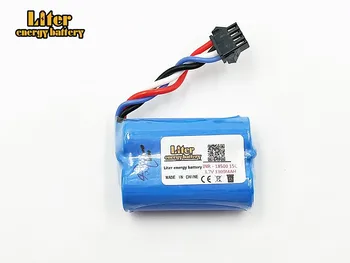 

Upgrade 3.7V 1300mAh 18500 Lipo battery For UDI 001 UDI001 Huanqi 960 Remote control boat speedboat With SM-4P Plug