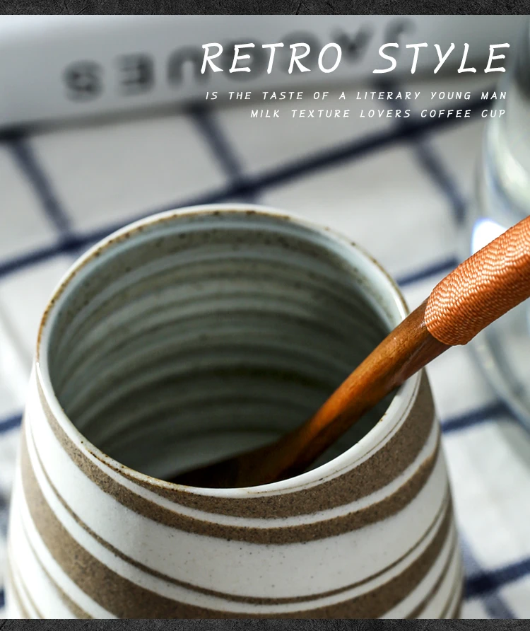 Ретро кофейная чашка керамическая кружка чашка с ложкой надпись пара чашки Японская Чашка