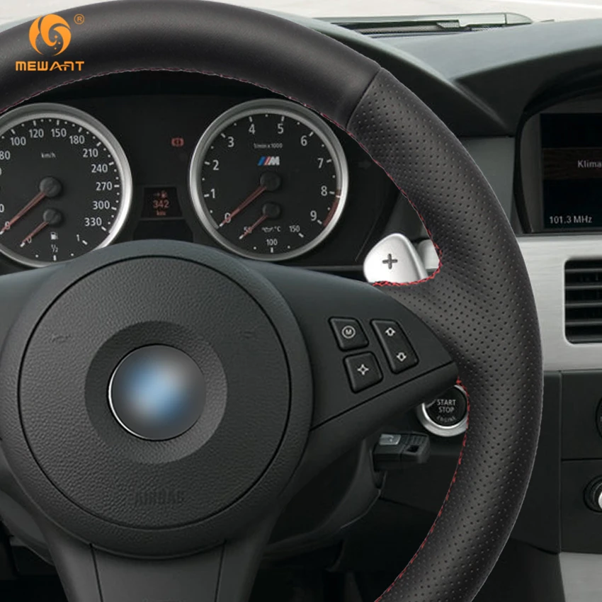 Аксессуары из натуральной кожи для BMW E60 530i E63 E64 635D|car steering wheel cover|steering coverwheel cover |
