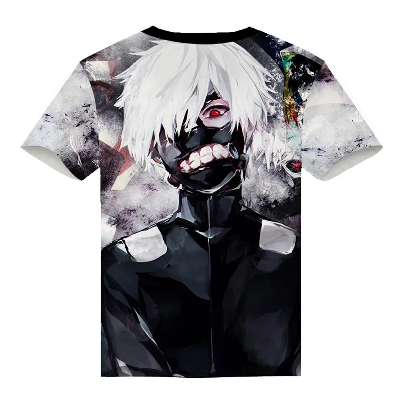 Токио вурдалак футболка Японии аниме косплей Ken kaneki костюм удобные молоко волокно футболка для мужчин женщин футболки