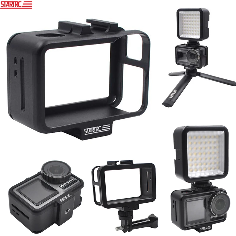 

STARTRC OSMO Action Protective Shell Cage CNC Aluminum Frame Case Housing Border Expansion Accessories Kit For DJI OSMO Action