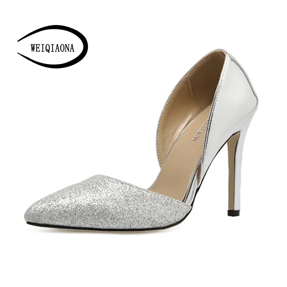 

Ms. shoes 2017 models gold silver elegant fine sexy pointed high-heeled shoes wedding shoes hollow
