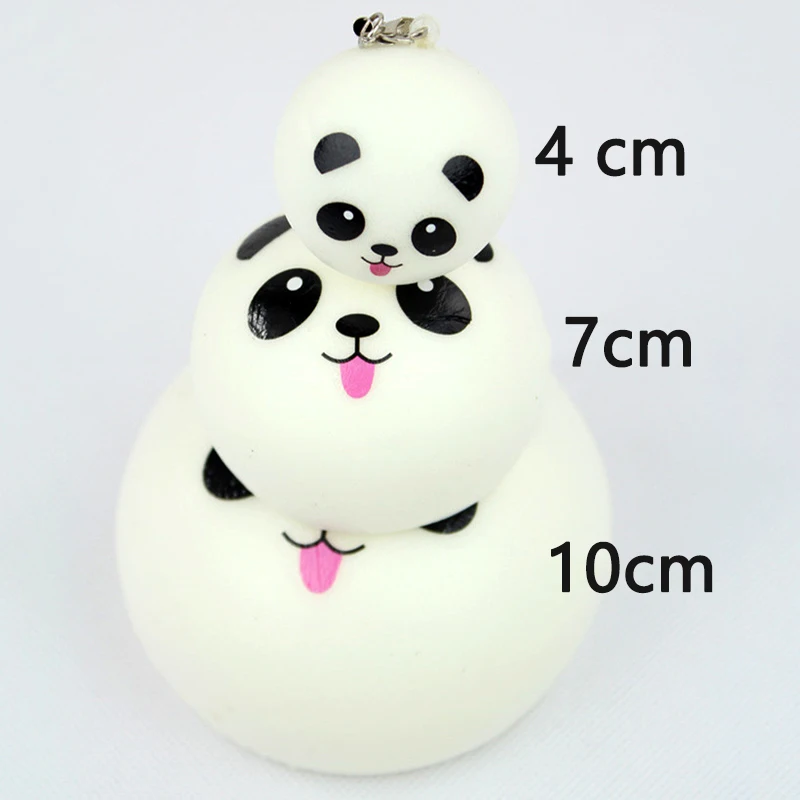 10 см мягкий плюшевый мишка Kawai panda мягкая игрушка для хлеба ключ из ПУ медленно