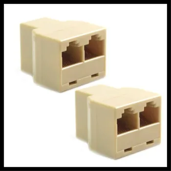

100pcs RJ45 CAT 5 6 LAN Ethernet Splitter Connector Adapter PC