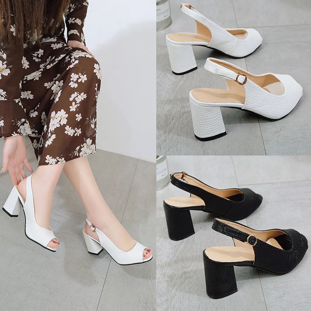 

Spring And Summer Sandals Pointed Stiletto High Heel Sandals Women's Shoes fashion Peep Toe British Wind Wedge Heel Party Apr 25
