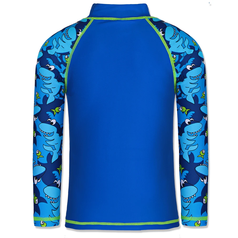 Boys Two Piece Swimwear Long Sleeve UV 50+ Sun Protection Swimsuit Kids