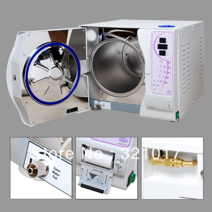 

Class B 23L Vacuum Steam Dental Autoclave Sterilizer CE Certificate DHL FREE SHIPPING