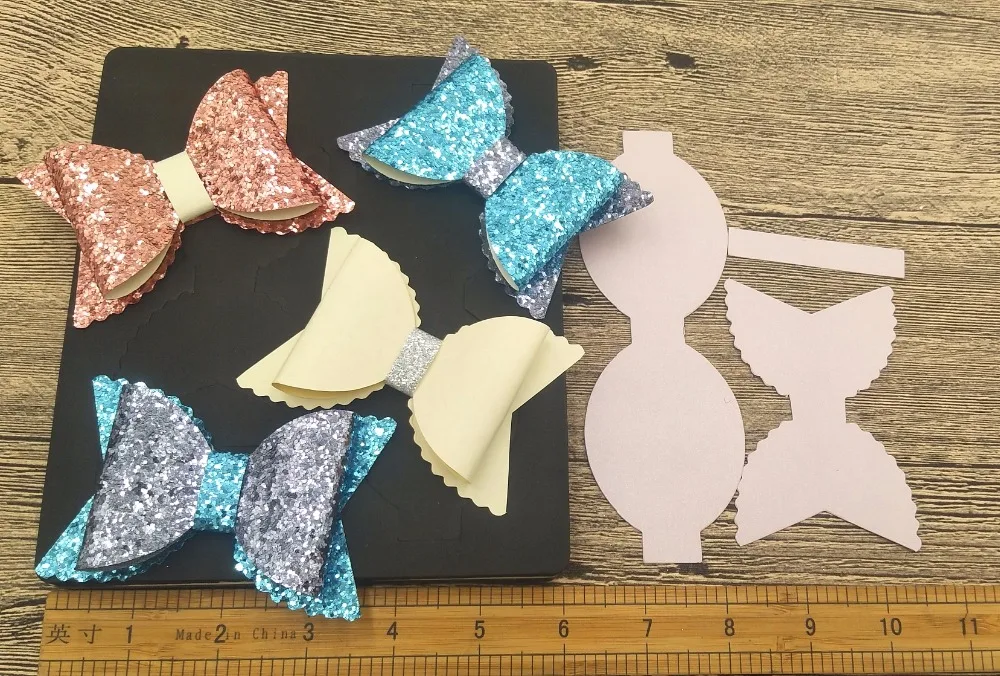 

Coloured bow--7 die cutting & Wooden dies fit // Scrabooking