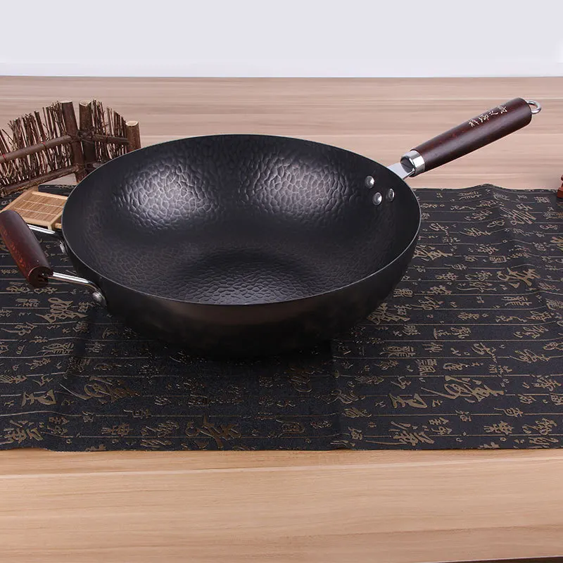 Мастер Звезда 34 см Железный антипригарный Woks No Lampblack здоровье для кухни с