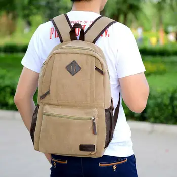 

yesetn bag 121316 unisex fashion canvas backpack school student shoulder bag