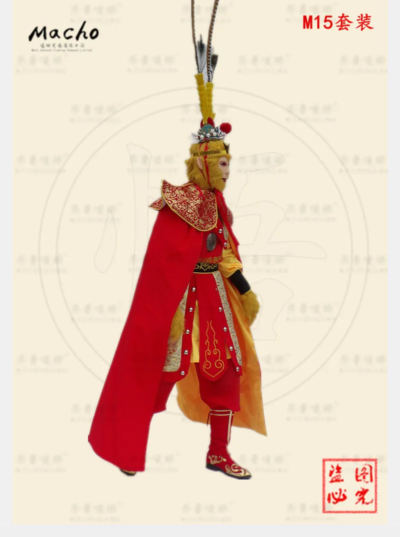 Sun Wukong костюмы Китайская традиционная история ролевые игры путешествие на Уэст Король обезьян косплей костюм