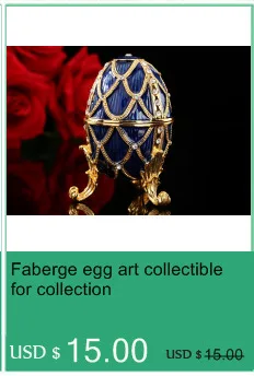 QIFU красивые красочные qifu faberge яйцо металлическая коробка для безделушек ремесло украшение дома