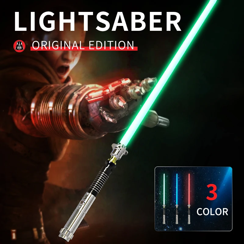 Comprar Cosplay sable de luz con sonido de luz Led rojo verde azul Saber láser nuevo Upgrad sable de luz luminosa luz de las guerras