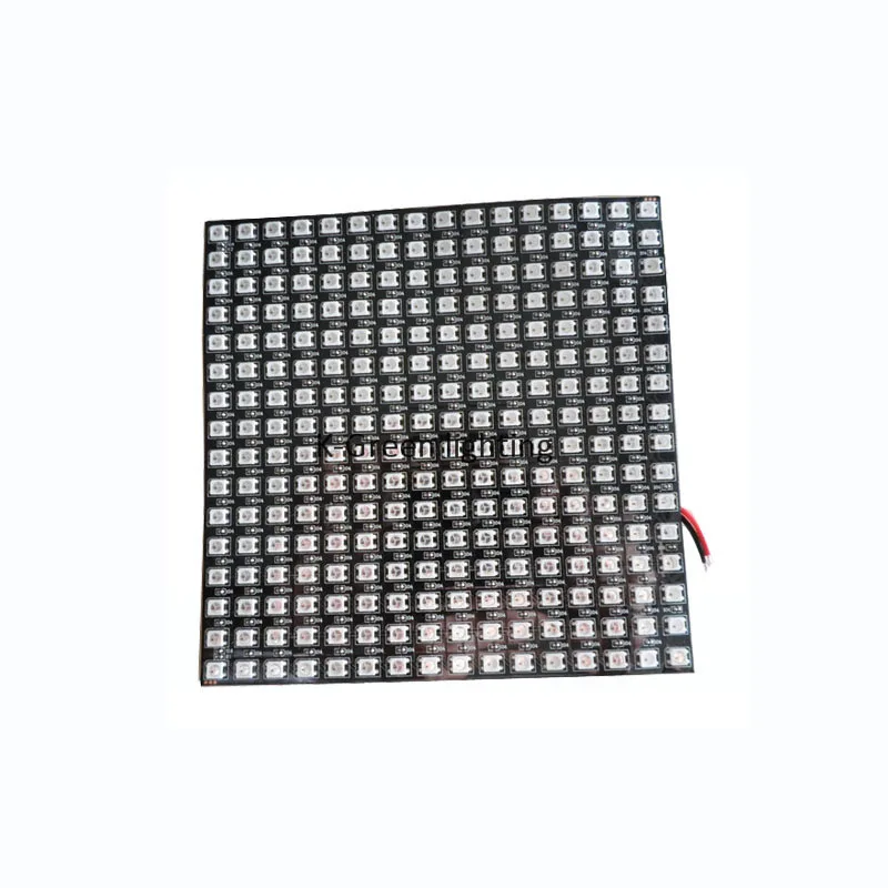 

10X WS2812B 16*16 pixels full color flexible dot matrix screen WS2812B digital led display screen free shipping