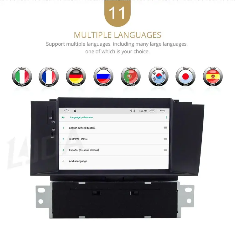 Top LJDA 1 Din 7 Inch Android 9.1 Car DVD Player For Citroen C4 C4L DS4 Wifi GPS Radio 2G RAM GPS Navigation Radio WIFI Multimedia 13