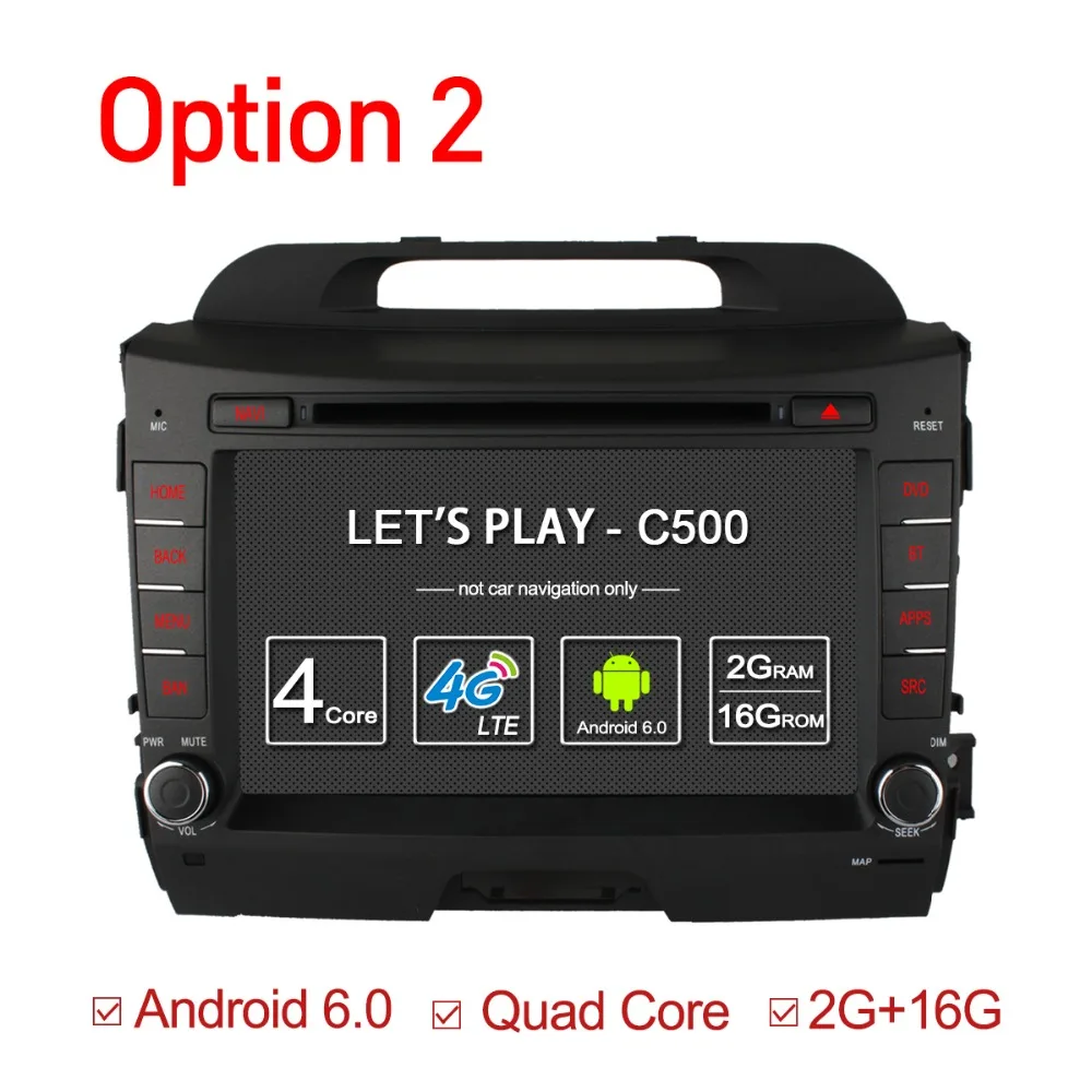 Автомобильный dvd плеер 2 din Android 6 0 Octa 8 Core для KIA sportage R 2011 2015 gps navi wifi 4G GB ram 32 rom|din android|2