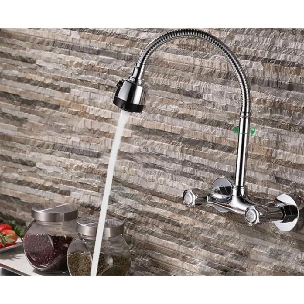 

LanLan Shower Head Wall Mounted Hot /Cold Water Separation Copper Universal Faucet Shower Head for Kitchen Washing Bathing