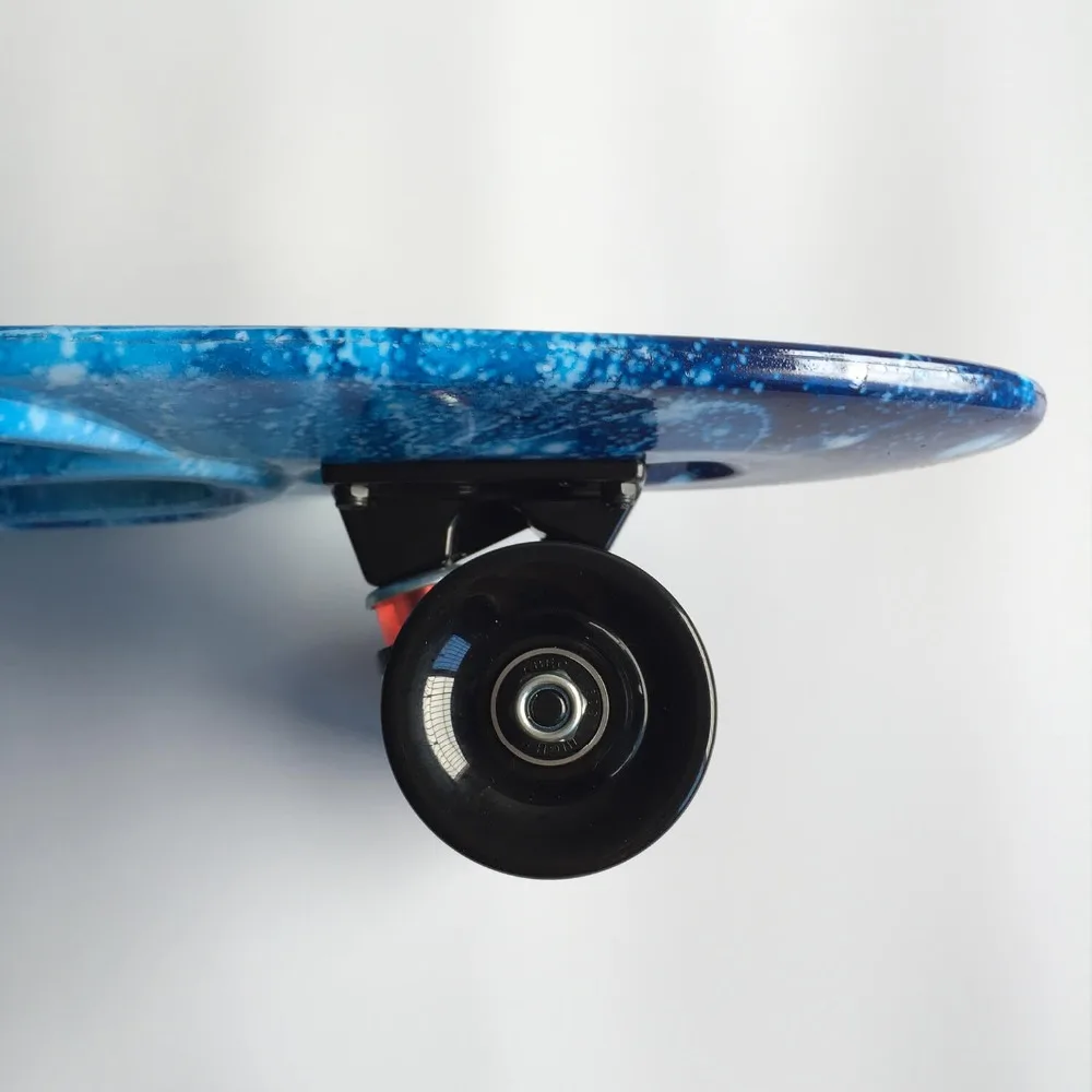 27 inch Cruiser Skateboard Skate Board Plastic Retro Longboard Complete Graphic Series Galaxy Starry Floral Boys Girls