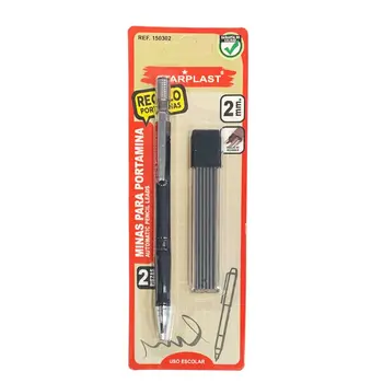 

Mechanical Pencil + mines from 2mm. Black.