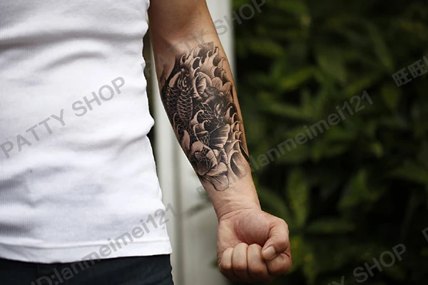 NEW Big temporary tattoo for men name stickers Waterproof Brand tattoos