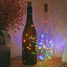 

LED Garland Copper Wire Corker String Bottle Fairy Lighting Strings 2M Craft New Year Christmas Valentines Wedding Decoration