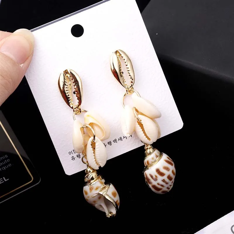 

Fashion Conch shells Drop Dangle Earrings Female Temperament Ear ring Earring Brand Jewelry Dropshipping