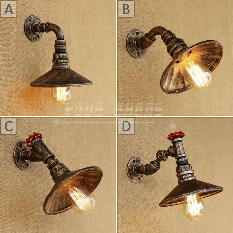 

iron wall lamp RH popular design cafe restaurant bar waterpipe light