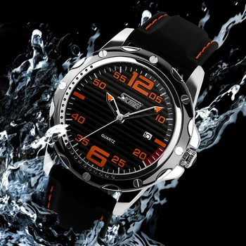 

2016 Top Brand SKMEI Fashion Digital Leather Quartz Men Casual Watch For Men Dress Wristwatch 30M Waterproof relogio masculino