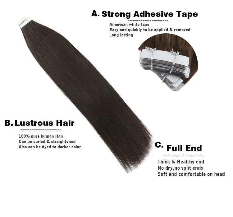 Moresoo машина Remy лента для наращивания волос Dip краска для наращивания цвет#18 выцветание до#22 и#60 блонд лента для наращивания