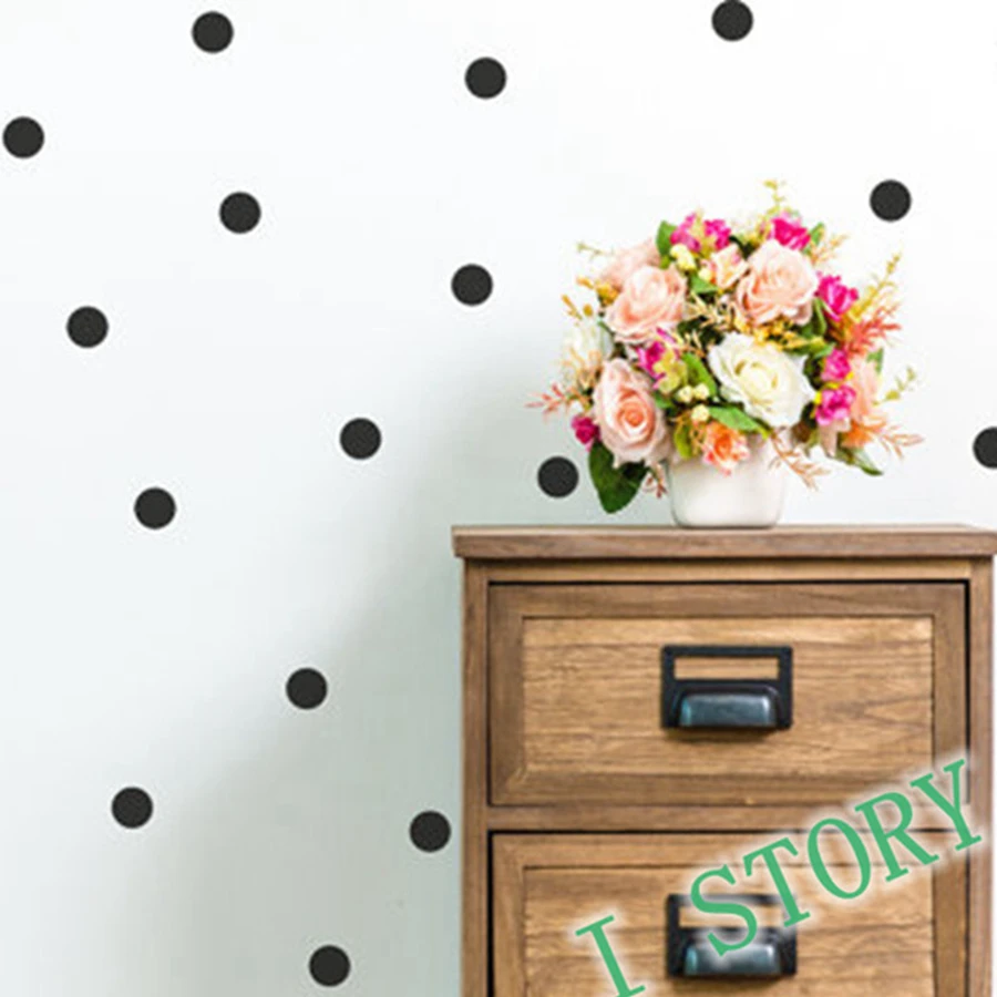 Online Buy Grosir Polka Dot Stiker Dinding From China Polka Dot