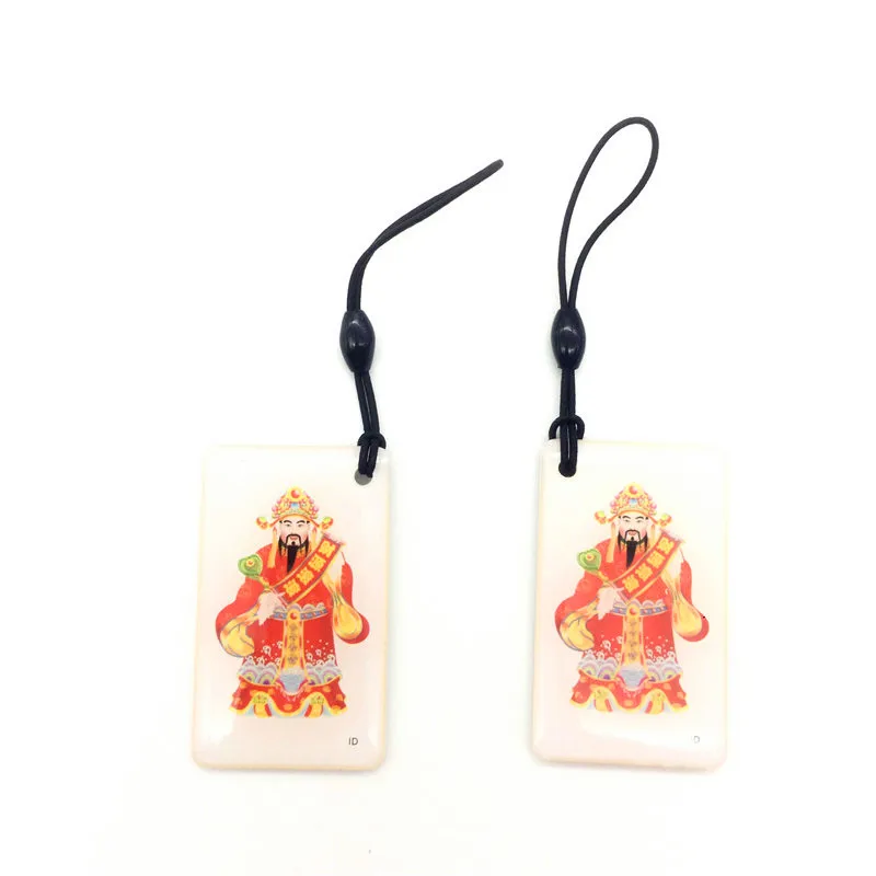 

10Pcs 125khz RFID T5577 Proximity Card Rewritable Duplicator Badge Copy Keyfob Tag tickets KeyFob Token Ring Proximity Card