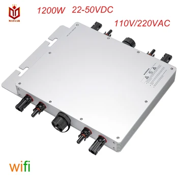 

MAYLAR@ Maysun1200W Solar Grid Tie Micro WIFI communication Inverter With 4 MPPT Function Output Pure Sine Wave Solar Converter