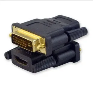 Адаптер DVI-D 24+ 1 PIN для HDMI Женский 19PIN адаптер с золотой пластиной dvi в hdmi адаптер