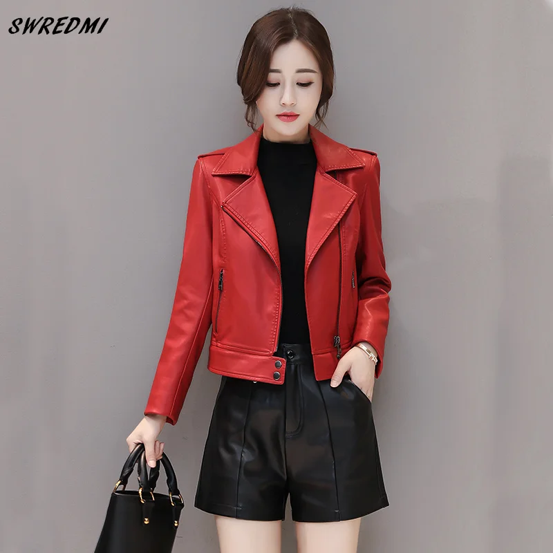 SWREDMI женский длинный кожаный Тренч Верхняя одежда женская кожаная одежда Высокое качество два стиля можно носить кожаное пальто размера плюс S-3XL