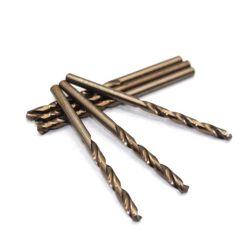 

M35 4.6 10PCS HSS-CO 4.6mm High Speed Steel M35 Cobalt Twist Drill Bit Wood Metal Drilling Top Quality for metalworking