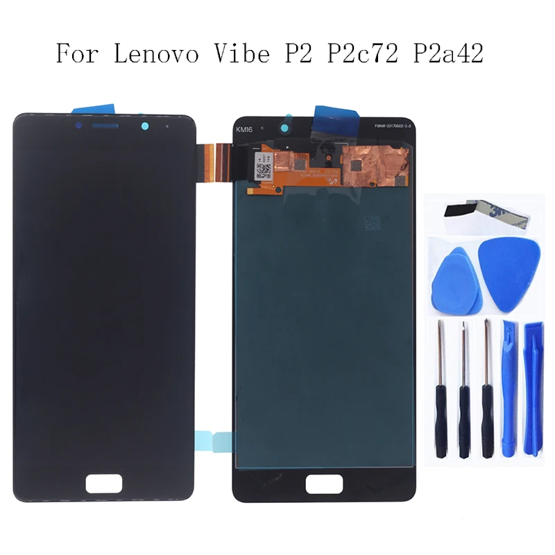 

For Lenovo Vibe P2 P2c72 P2a42 LCD Monitor Touch Screen Component Phone Accessories LCD Monitor Free Shipping